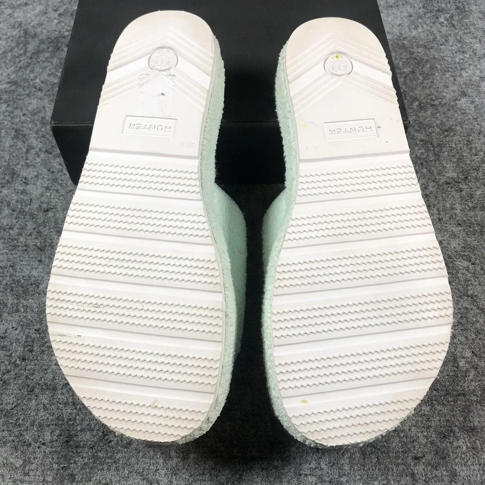 Hunter Shoes Womens Size 10 Mint‎ Green Terry Cloth Slides Sandals Pool Platform